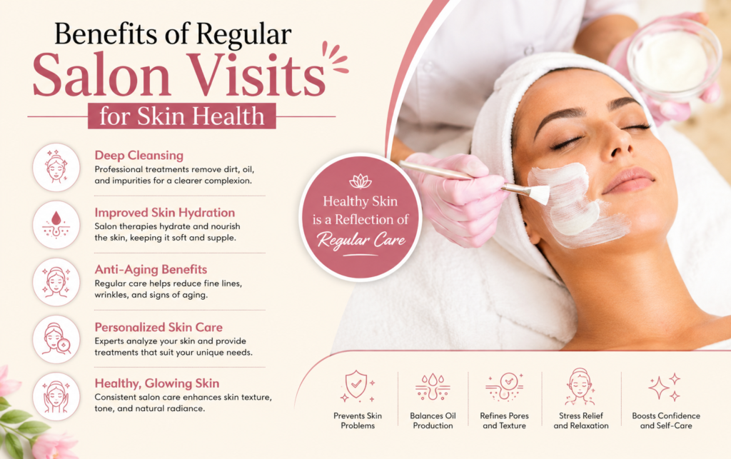 Regular salon visits can improve skin health