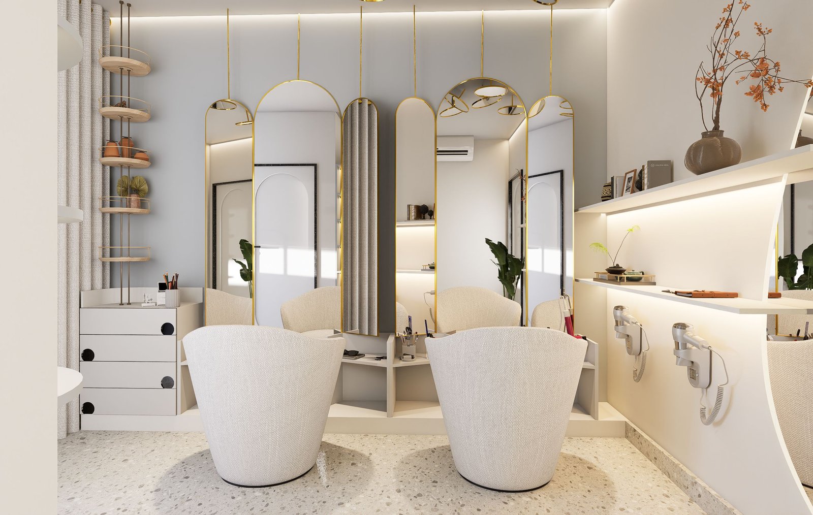 Luxury beauty salon experience at affordable prices.